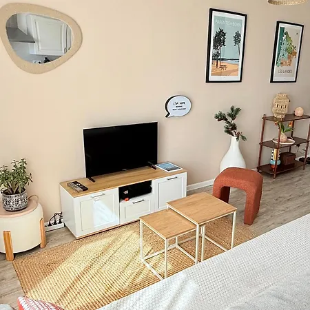 Appartement Cosy Avec Balcon Parentis-en-Born Exterior photo